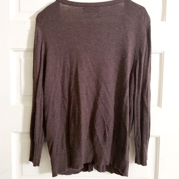 Dark brown over-sized cardigan - Picture 3 of 3